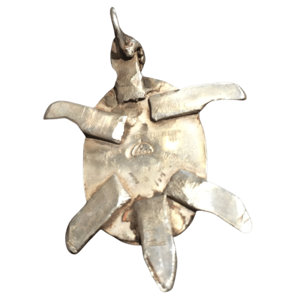 turtle pendant back view